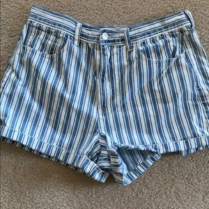 Denim striped shorts - AE